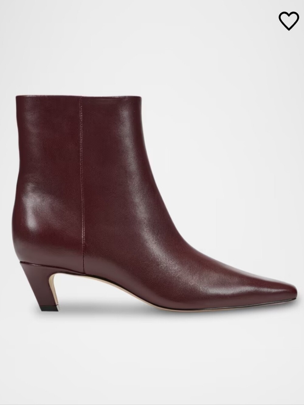 Marc Fisher LTD | Danai Leather Zip Ankle Booties In Dark Red Size 6.5